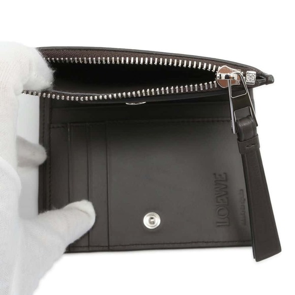 Loewe Puzzle Slim Compact Leather Bifold Wallet - Picture 6 of 9